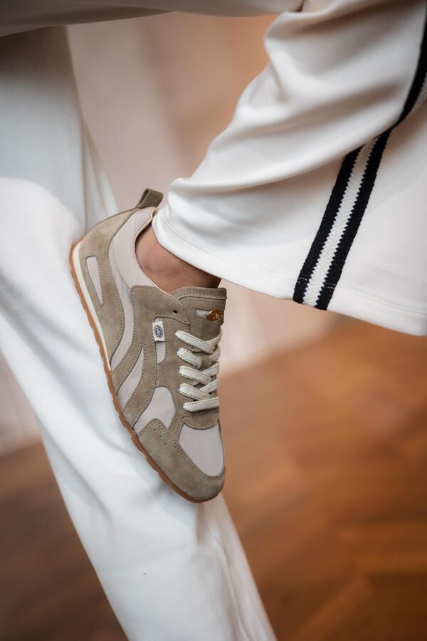 Fred de la bretoniere Uta More sneaker nylon taupe