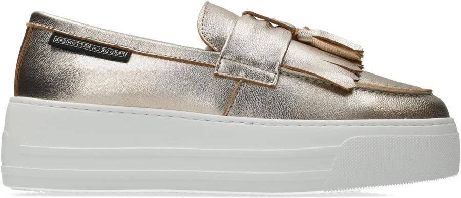 Fred de la bretoniere Vajen Mocca instapper Metallic Goud