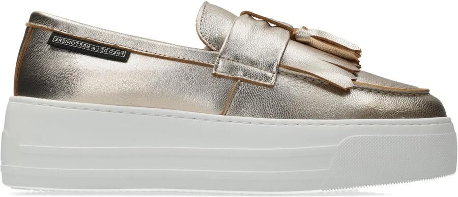 Fred de la bretoniere Vajen Mocca instapper Metallic Goud