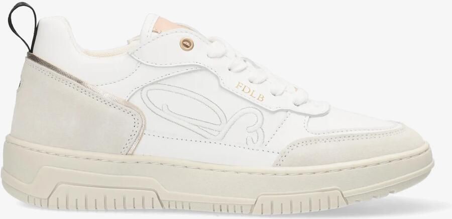 FRED DE LA BRETONIERE Lage Sneakers Dames Yara Leo Maat: 37 Materiaal: Leer Kleur: Wit - Foto 3