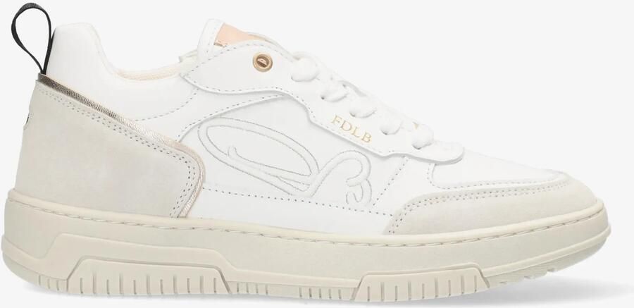 FRED DE LA BRETONIERE Lage Sneakers Dames Yara Leo Maat: 37 Materiaal: Leer Kleur: Wit - Foto 3