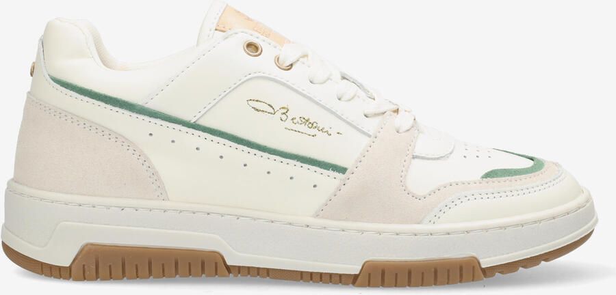 Fred de la bretoniere Yara sneaker Leer Gebroken wit Groen Gebroken wit Groen - Foto 2