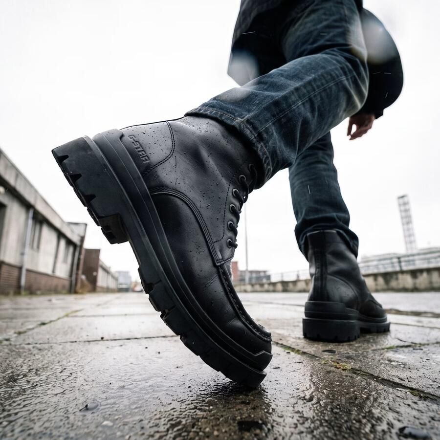 G-Star RAW Blake Moc Mid Lea Laarzen Zwart Heren - Foto 2