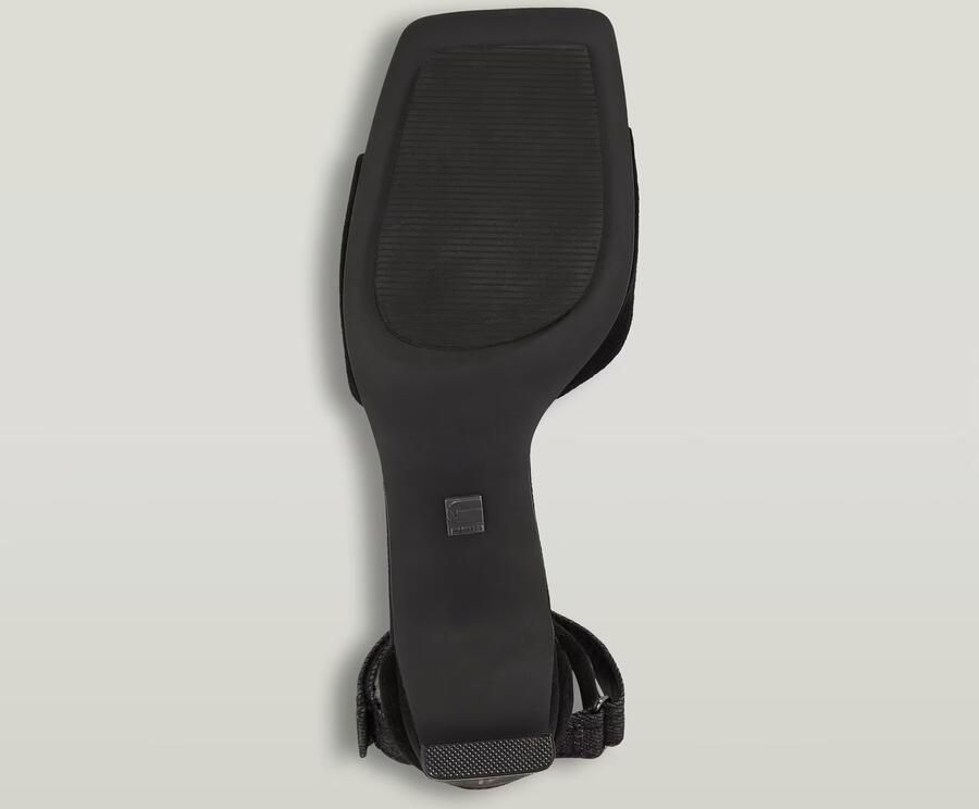 G-Star RAW Darcy Suède Sandalen Met Hak Zwart Dames - Foto 2