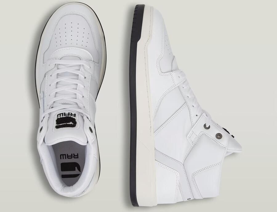 G-Star RAW Grid Mid Lea Sneakers Wit Heren - Foto 3