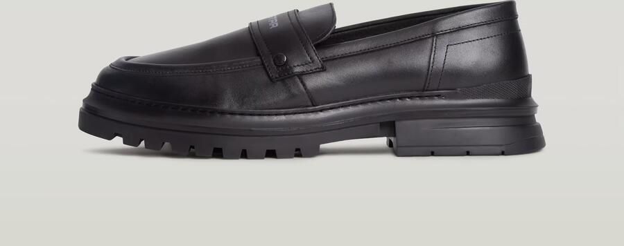G-Star RAW Millery Loafer Leer Zwart Heren