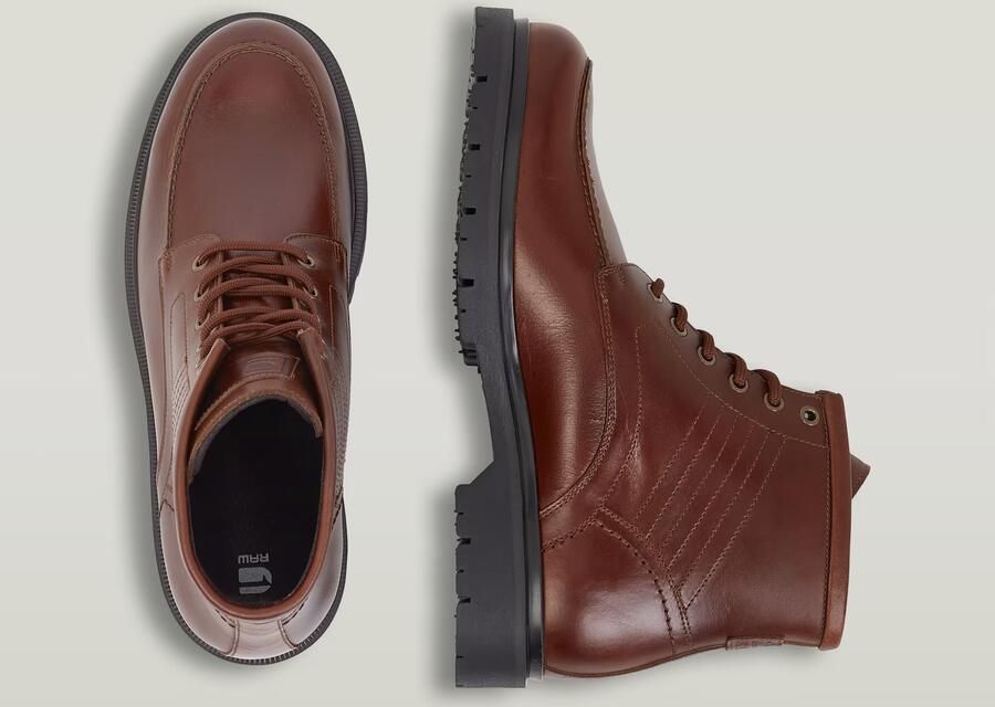 G-Star RAW Tyler Boot Mid MOQ Lea Rood Heren - Foto 4