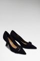 Guess Andey Suede Court Shoes - Zwart