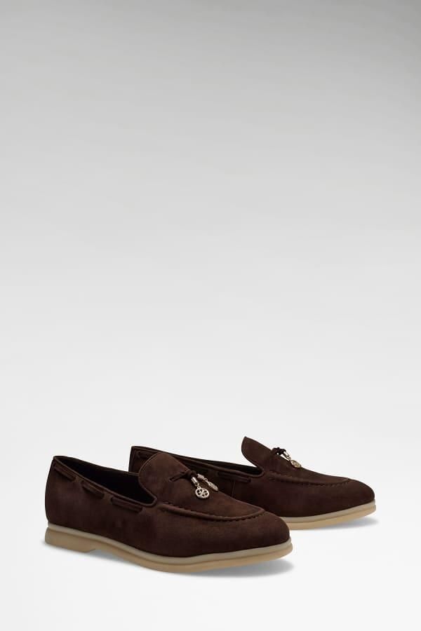 GUESS Dames Mocassin Bruin FLTNAI-SUE14 BROWN Aryanai - Foto 19