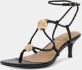 Guess Aysee Sandalen Met Metalen Detail - Zwart
