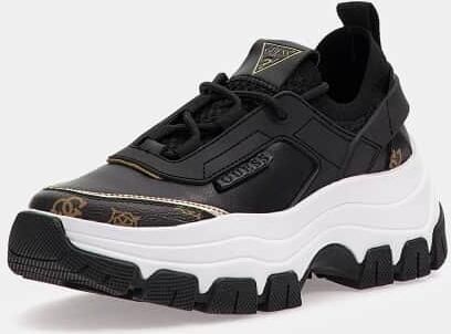 Guess Sneakers met logo print van stof en eco-leer - Foto 2
