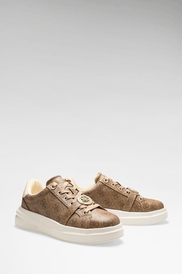 GUESS Sneakers laag 'Erizo' crème chocoladebruin cappuccino - Foto 2