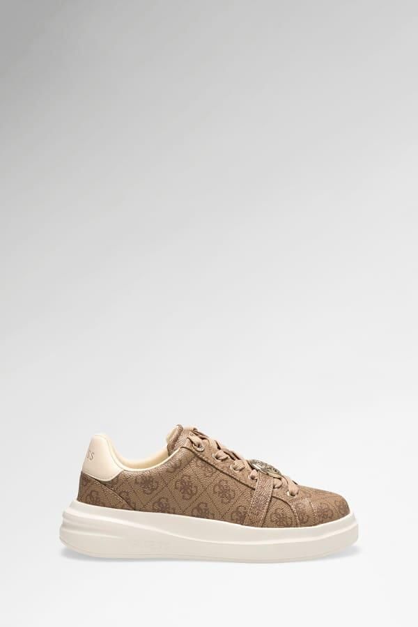 GUESS Sneakers laag 'Erizo' crème chocoladebruin cappuccino