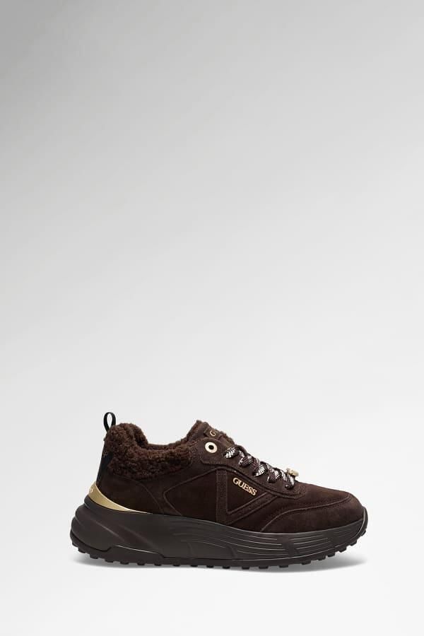 Guess Facter Hardloopschoenen Van Echt Leer - Foto 2