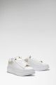 Guess Fireup Sneakers Van Echt Leer - Wit