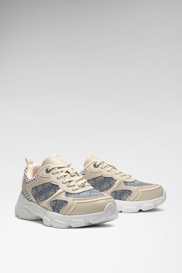 GUESS Dames Sneakers Bruin FLTIDY-ELE12 CREAM Indye - Foto 2
