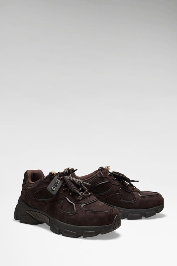 Guess Irrina Sneakers Van Echt Leer - Foto 2