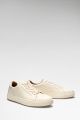 Guess Ivano Sneakers Van Echt Leer - Wit