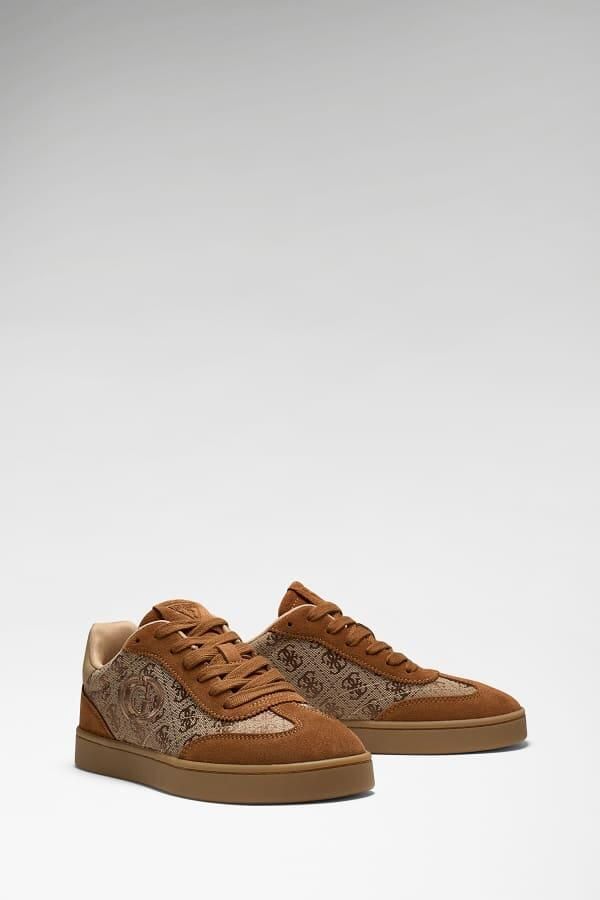 GUESS Sneakers laag 'Jacek' cognac brokaat cappuccino - Foto 2