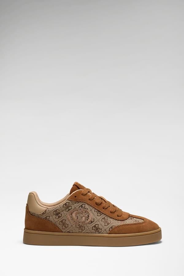 GUESS Sneakers laag 'Jacek' cognac brokaat cappuccino - Foto 12