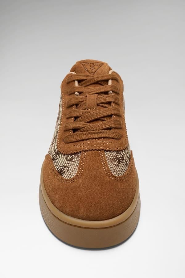 GUESS Sneakers laag 'Jacek' cognac brokaat cappuccino - Foto 13