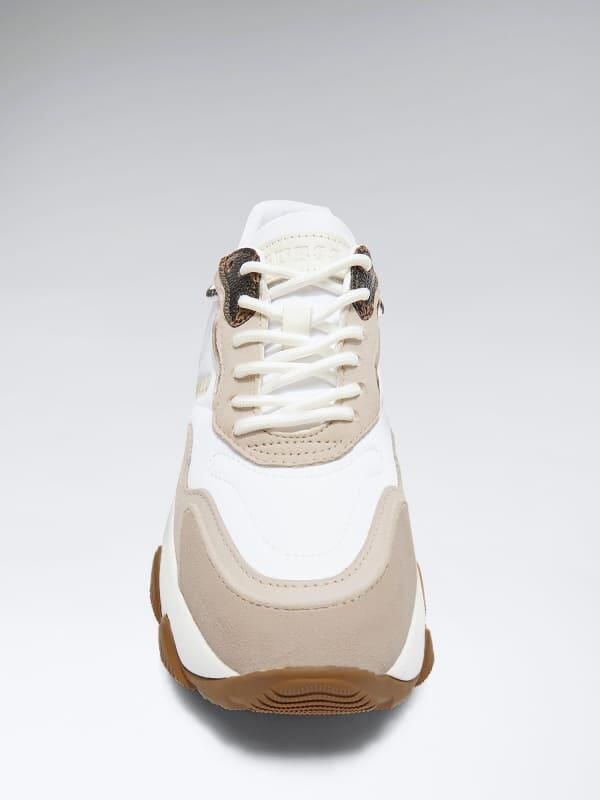 Guess Witte Polyethyleen Sneaker met Stof White Dames - Foto 3