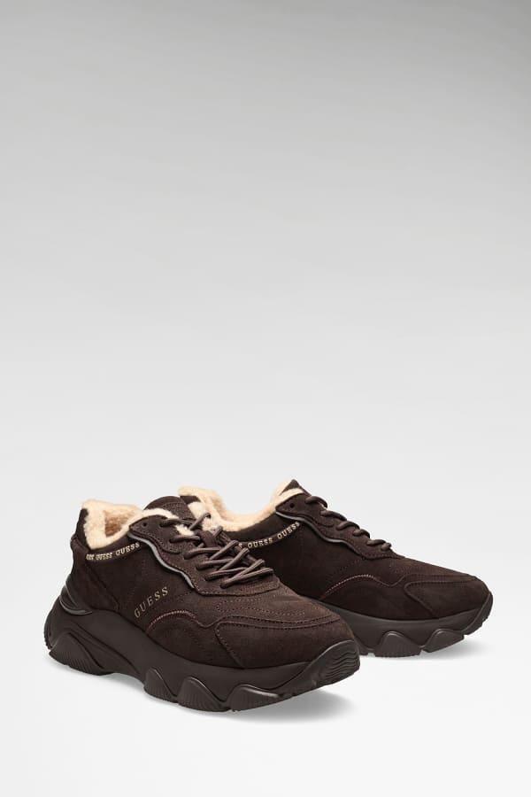 Guess Micola Sneakers Van Echt Leer - Foto 1