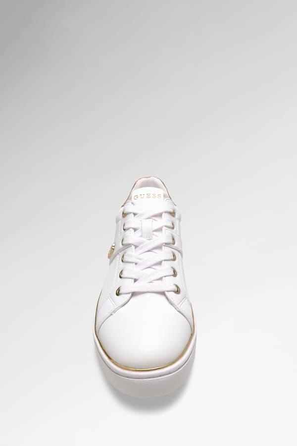 GUESS Sneakers laag 'BRITZ' cappuccino goud wit - Foto 4