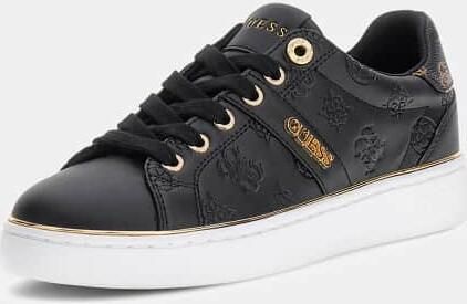 Guess Zwart Gouden Casual Sneakers met Veters - Foto 10
