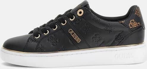 Guess Zwart Gouden Casual Sneakers met Veters - Foto 4