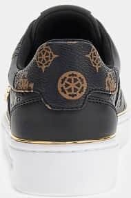 Guess Zwart Gouden Casual Sneakers met Veters - Foto 3