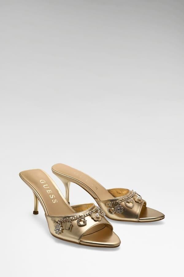 Guess Vanesy Logo Ketting Sandalen