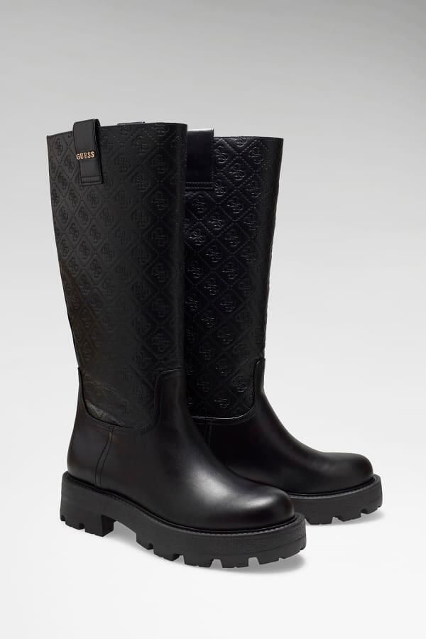 GUESS Dames Laars Zwart FLFYNNFAL11 Black Yannis - Foto 3