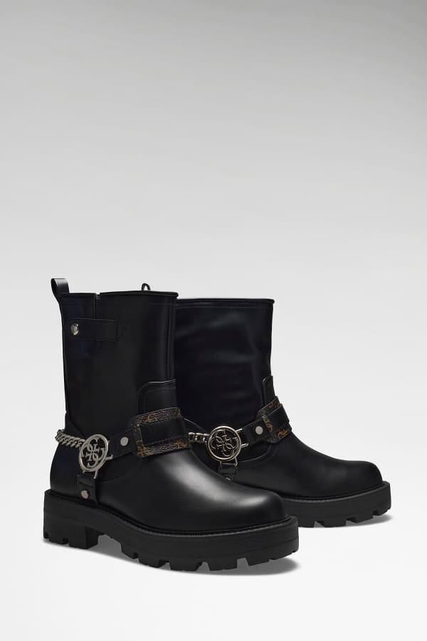 Guess Yazzy Nep Leren Laarzen