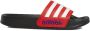 Adidas Performance Adilette Shower badslippers zwart wit rood Jongens Meisjes Rubber 35 - Thumbnail 6