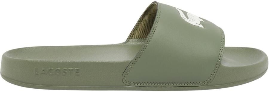 Lacoste SERVE SLIDE 1.0 126 A DK GRN WHT Slippers donkergroen wit - Foto 4