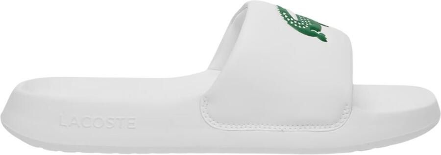 Lacoste Slippers Serve Slide 1.0 749CMA002108261-WHT GRN Wit Groen - Foto 5