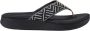 Reef CUSHION CLOUD TX BLACK GEO Dames Slippers black geo - Thumbnail 3