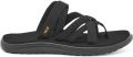 Teva Dames Sandalen met Gekruiste Textielbandjes Black - Zwart