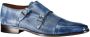Jac Hensen Premium Gespschoen Blauw - Thumbnail 1