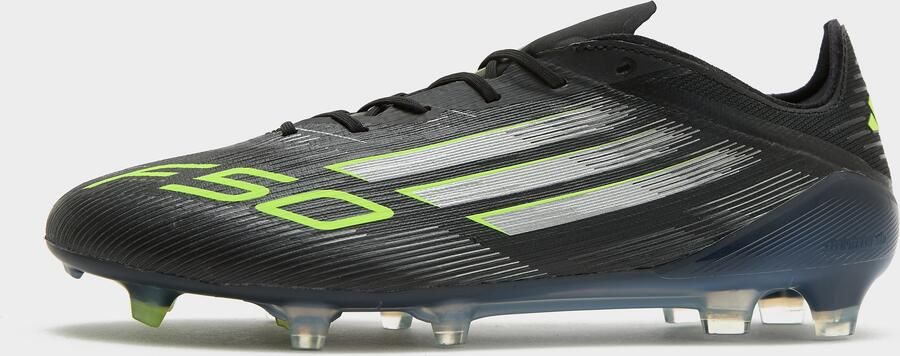 Adidas F50 Elite Gras Voetbalschoenen (FG) Zwart Zilver Neongeel - Foto 2