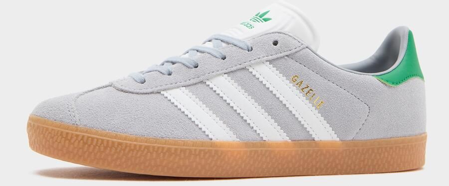 Adidas Originals Gazelle sneakers zilvergrijs groen wit - Foto 5