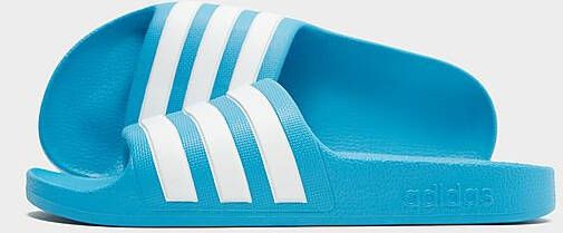 Adidas Adilette Aqua Slides Junior Solar Blue Cloud White Solar Blue Kind