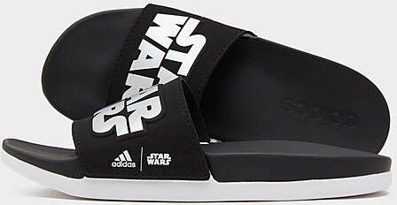 Adidas Adilette Slides Children Core Black Silver Metallic Cloud White Core Black Silver Metallic Cloud White