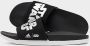 Adidas Adilette Slides Children Core Black Silver Metallic Cloud White Core Black Silver Metallic Cloud White - Thumbnail 2