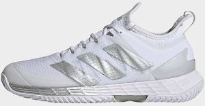 Adidas Adizero Ubersonic 4 Tennis Schoenen Cloud White Silver Metallic Grey Two Dames