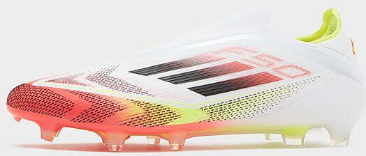 Adidas F50 Elite Veterloze Firm Ground Voetbalschoenen Cloud White Core Black Solar Yellow- Heren Cloud White Core Black Solar Yellow
