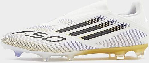Adidas F50 League Laceless FG Wit- Heren Wit
