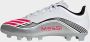Adidas Perfor ce F50 Messi Club FG MG junior voetbalschoenen wit rood grijs - Thumbnail 5