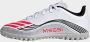 Adidas Perfor ce F50 Messi Club junior voetbalschoenen wit rood grijs - Thumbnail 5